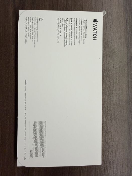 Curea apple watch Black Titanium Milanese Lopp