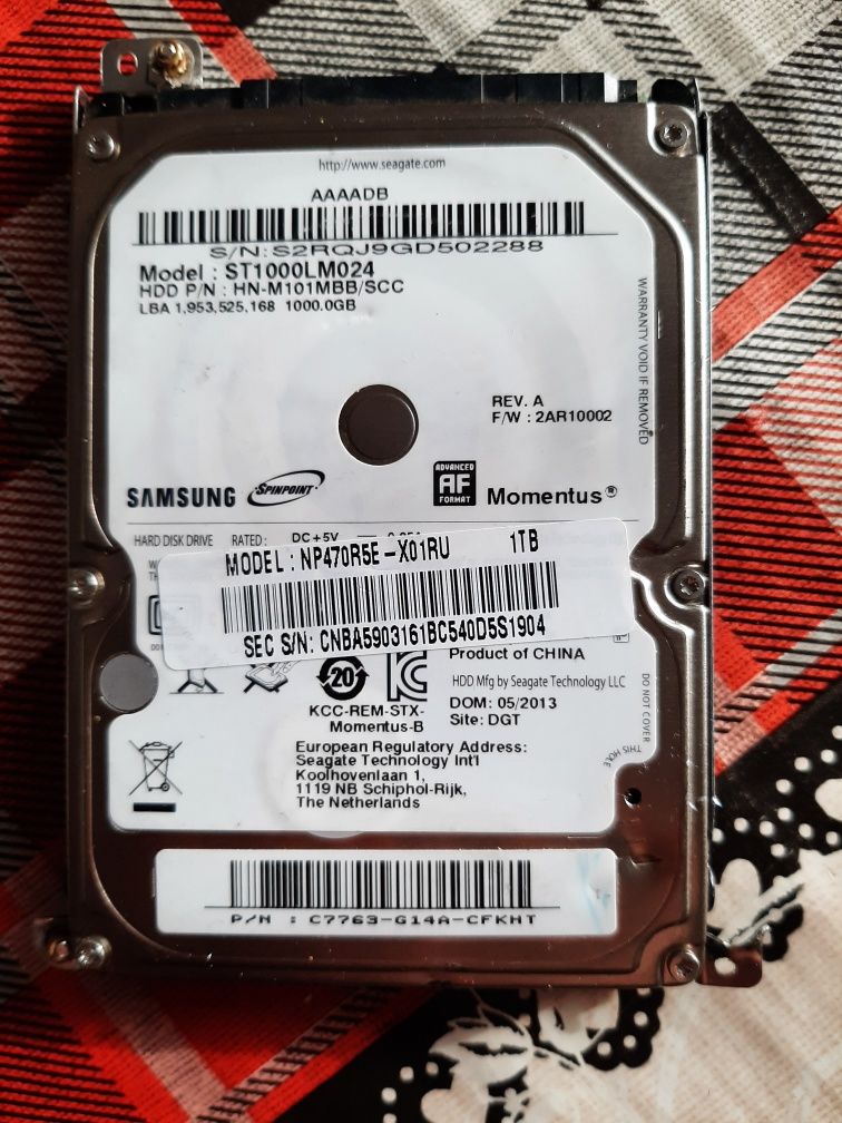 Жёсткий диск 1Tb