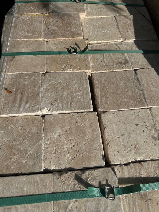 Travertin 10×10 1 cm antichizat