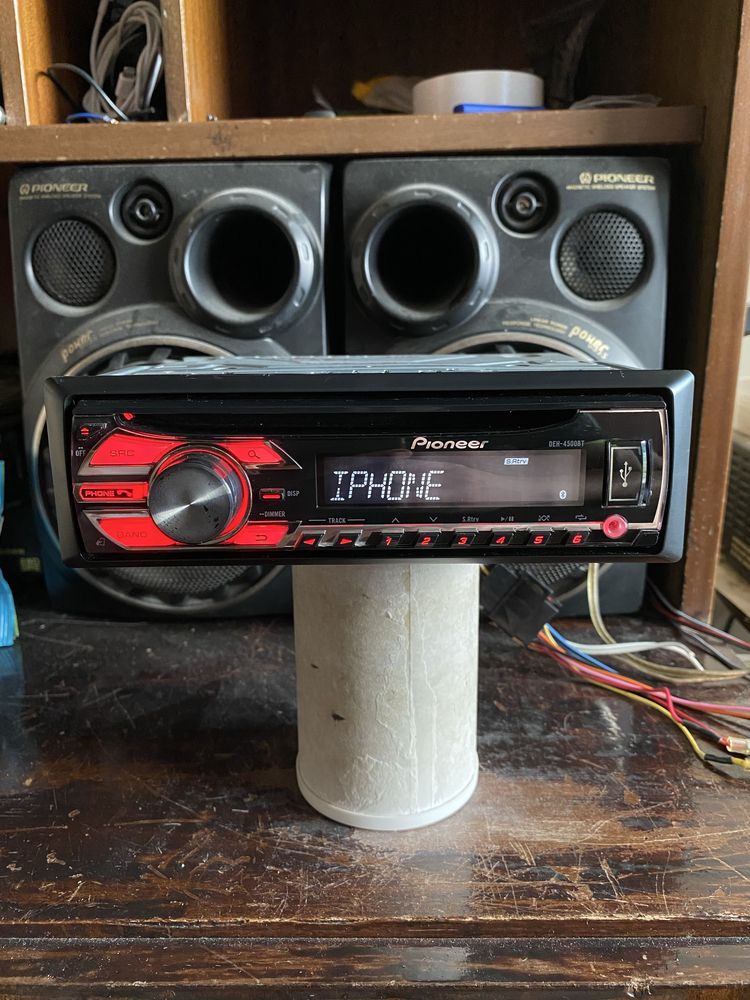Pioneer deh-4500bt - BLUETOOTH USB CD mp3 радио плеър за кола сд