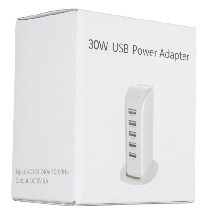 Зарядна станция USB хъб 20W за бързо и лесно презареждане