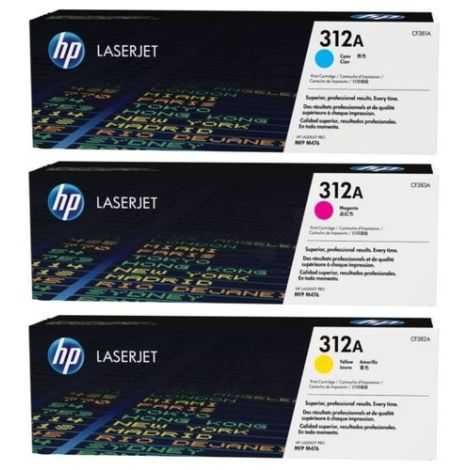 Toner HP CF371AM (128A), pachet de trei, multipack, original