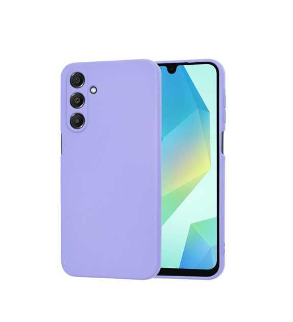 Husa Samsung A35 Mov Lila Luxury cu Microfibră Alcantara Premium