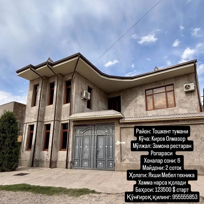 Район: Тошкент тумани
Кўча: Киров Олмазор
Мўлжал: Замона рестаран Ропа