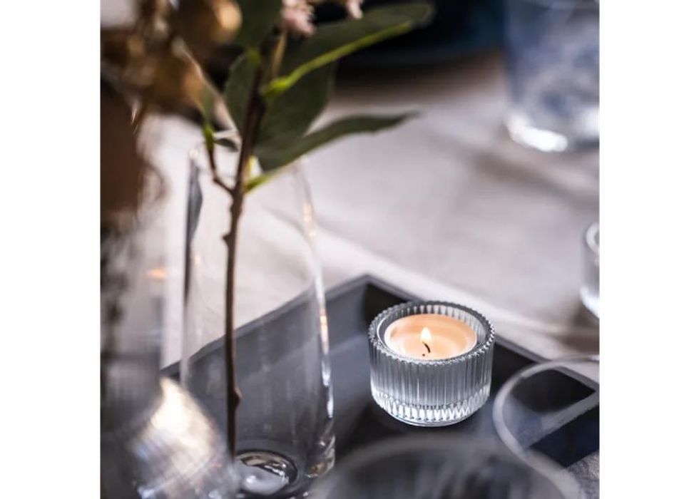 ФИНСМАК Подсвечник для греющей свечи(ИКЕА) новый