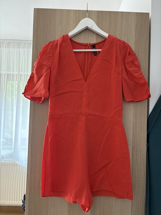 Salopeta portocalie ZARA, marimea S, pret 80 lei