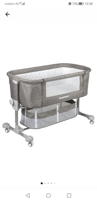 Patut 2in1 co-sleeper Wunderkid - Sweet Dreams, Bej