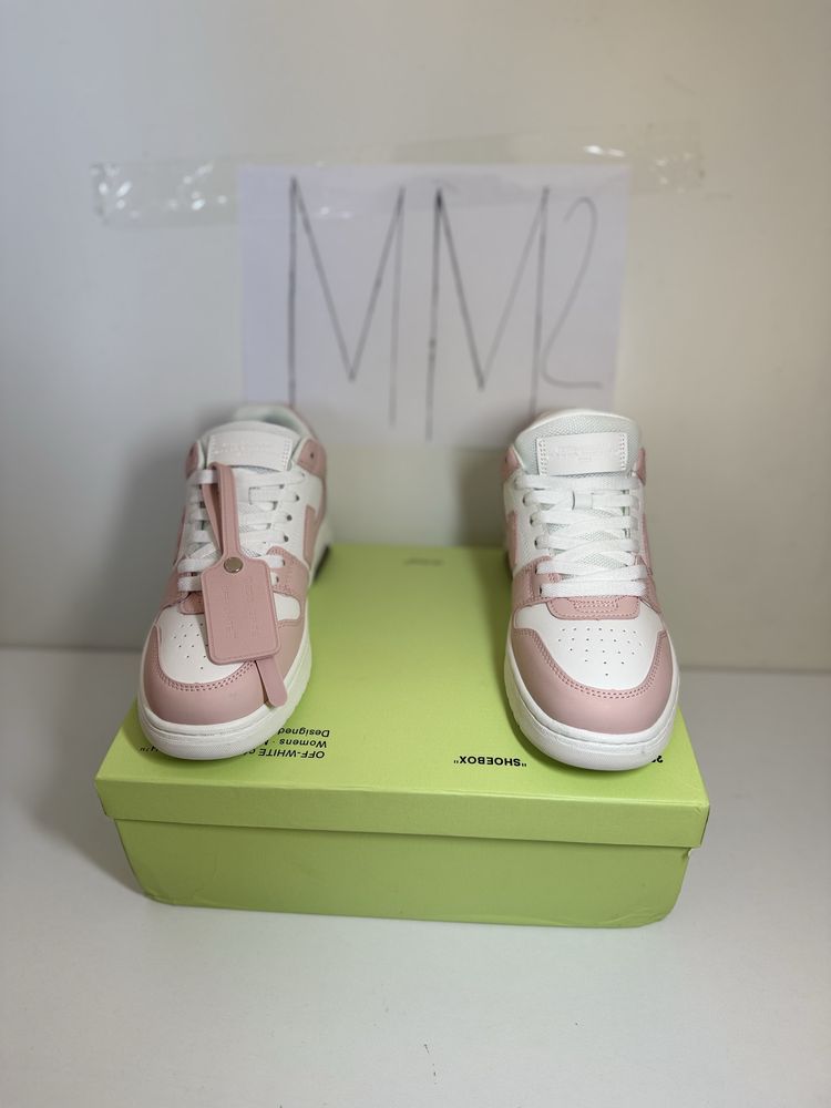 Adidasi Off-White Out Of Office Lace-Up Sneakers pink white