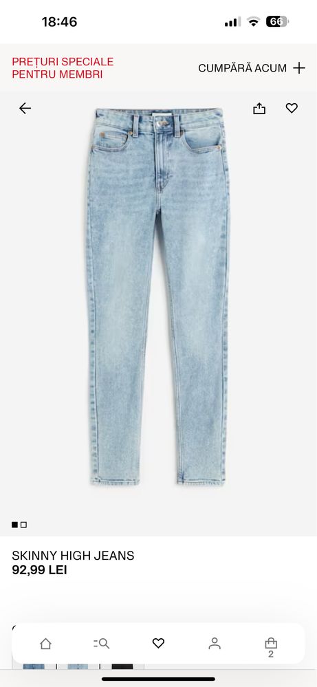 Blugi H&M mar 40