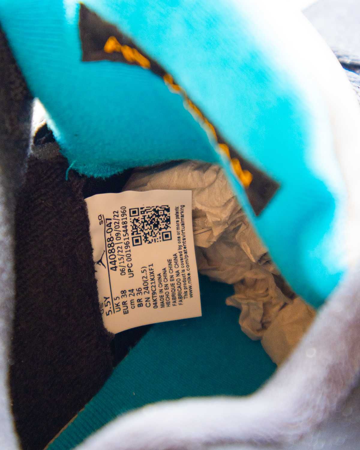 Jordan 5 Retro Aqua NOI Originali
