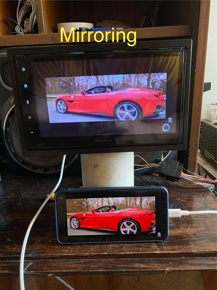 PIONEER -Авто радио с CarPlay, Android Auto, Mirroring, Bluetooth, DVD