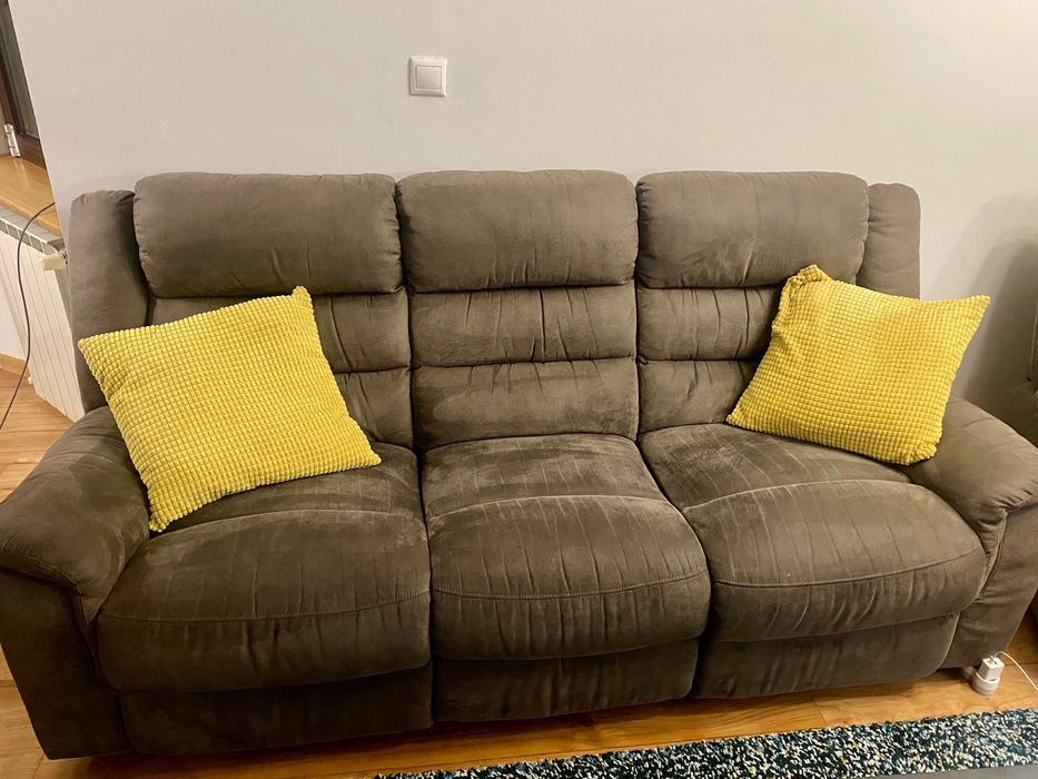 Комплект Дивани (два) и Фотьойл - Холна гарнитура с релакс механизъм