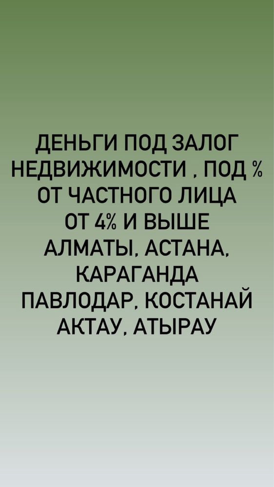 Деньги под залог