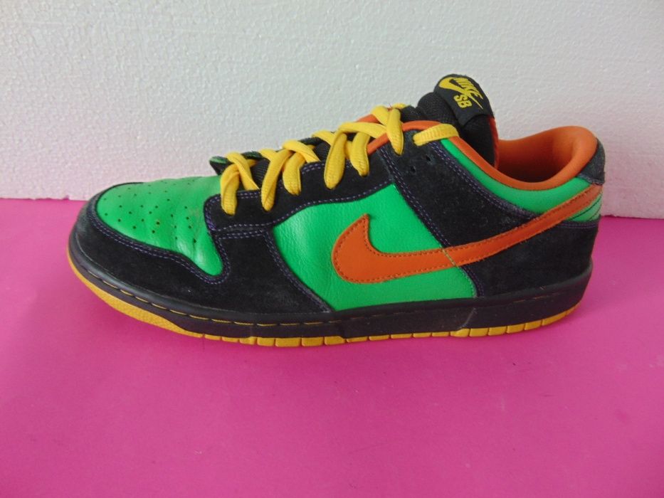 Nike Sb Dunk Low Green Spark Hoop Orange номер 46 Оригинални кецове