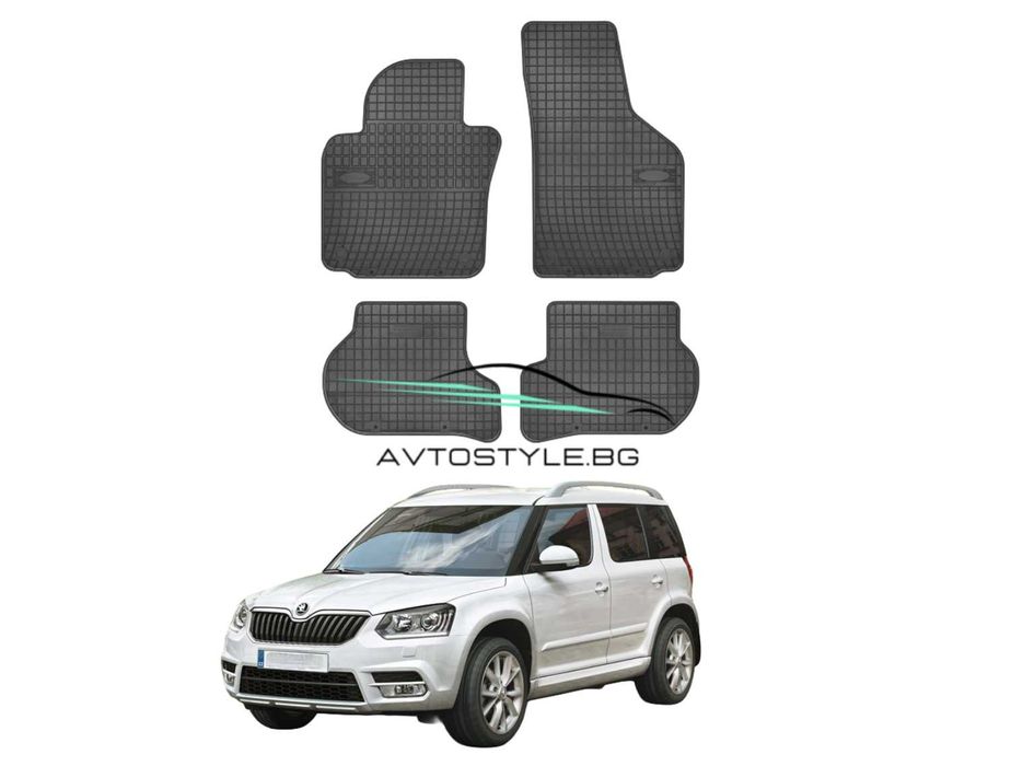Гумени стелки за  Skoda Yeti 2009-2017 г., Frogum - El Toro