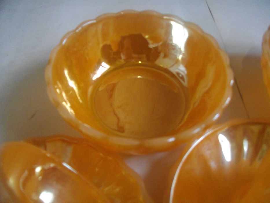 Vintage USA Archor Hocking-14 Части Нов Сервиз-САЩ-Цвят Праскова