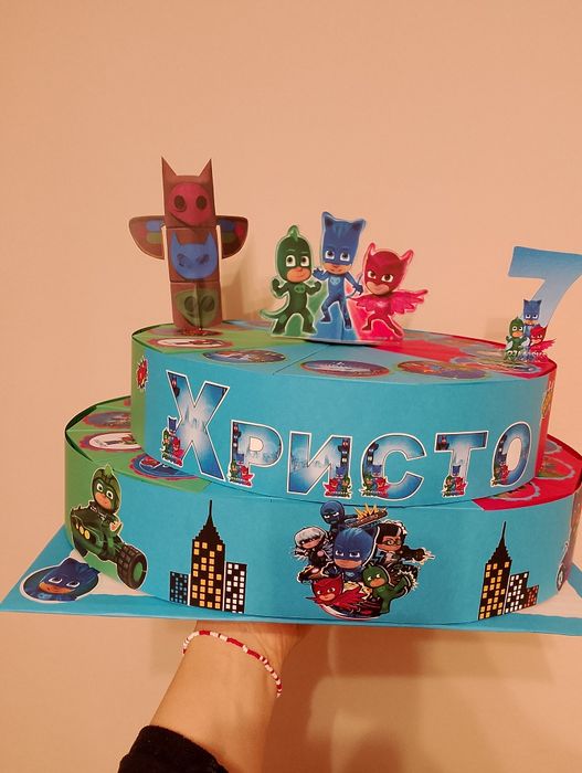 Картонена торта 1,2 лв