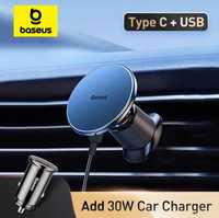 Baseus Simsiz Zaryadlovchi 15W Car Charger