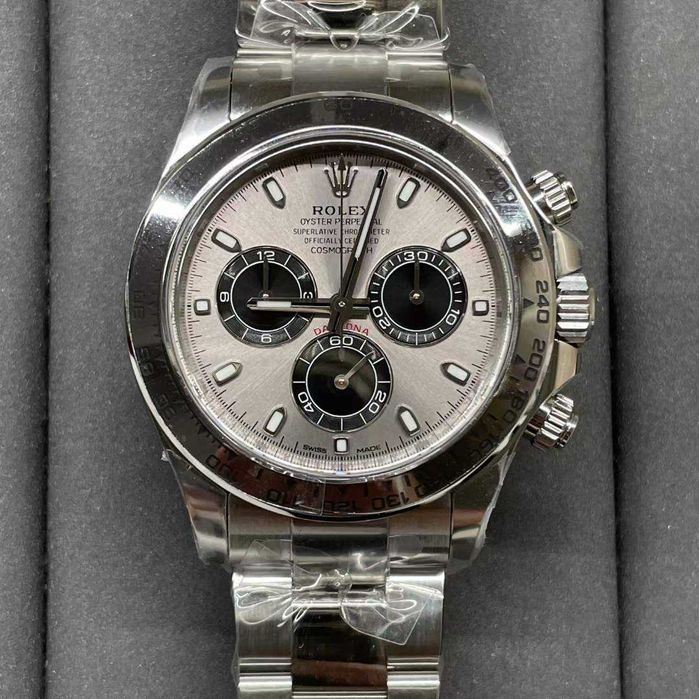 rolex daytona 4130 grey dial