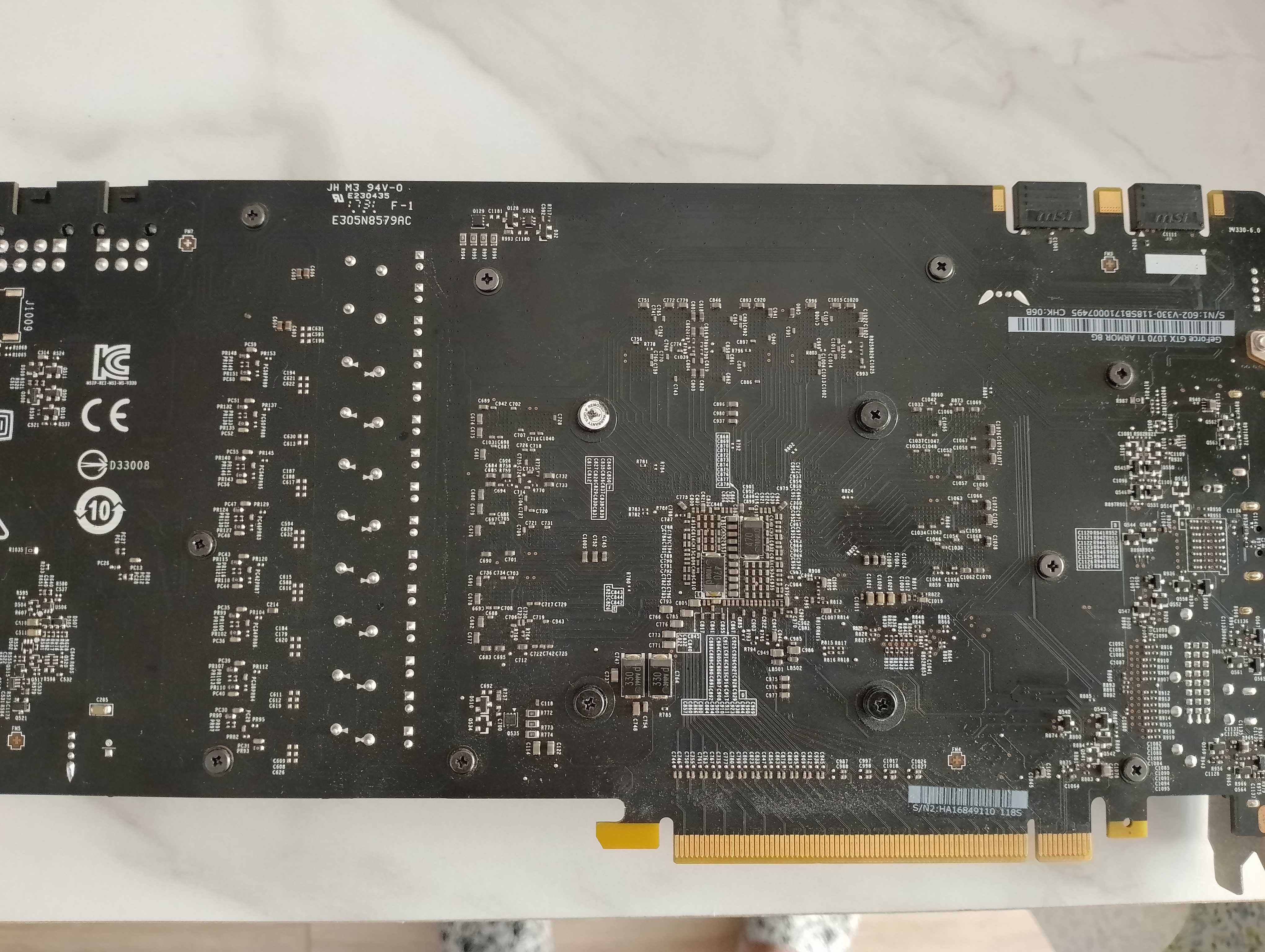 Видео карта GPU MSI GTX1070Ti Armor Edition - 8GB GDDR5