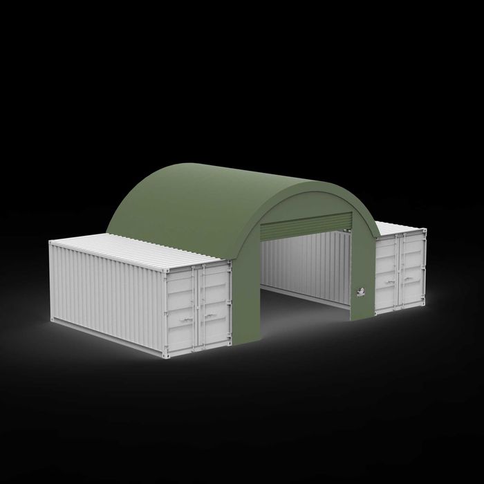 Cort container 6m x 6m pe containere de 20'