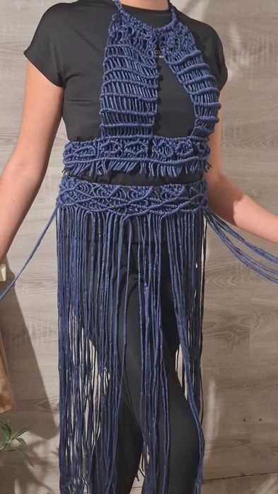 Плажен комплект макраме