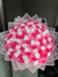Buchet trandafiri sapun / nunate de roz albastru mov / accesorii