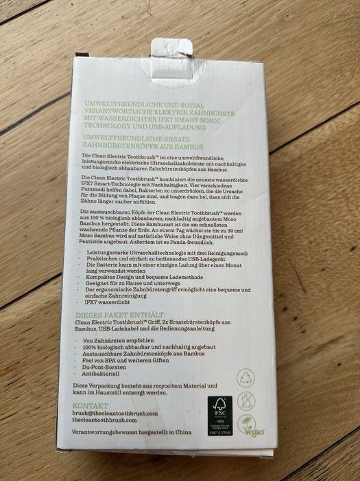 Periuta electrica din bambus