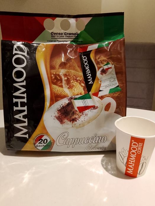 Классический кофе капучино с какао гранулами!!!