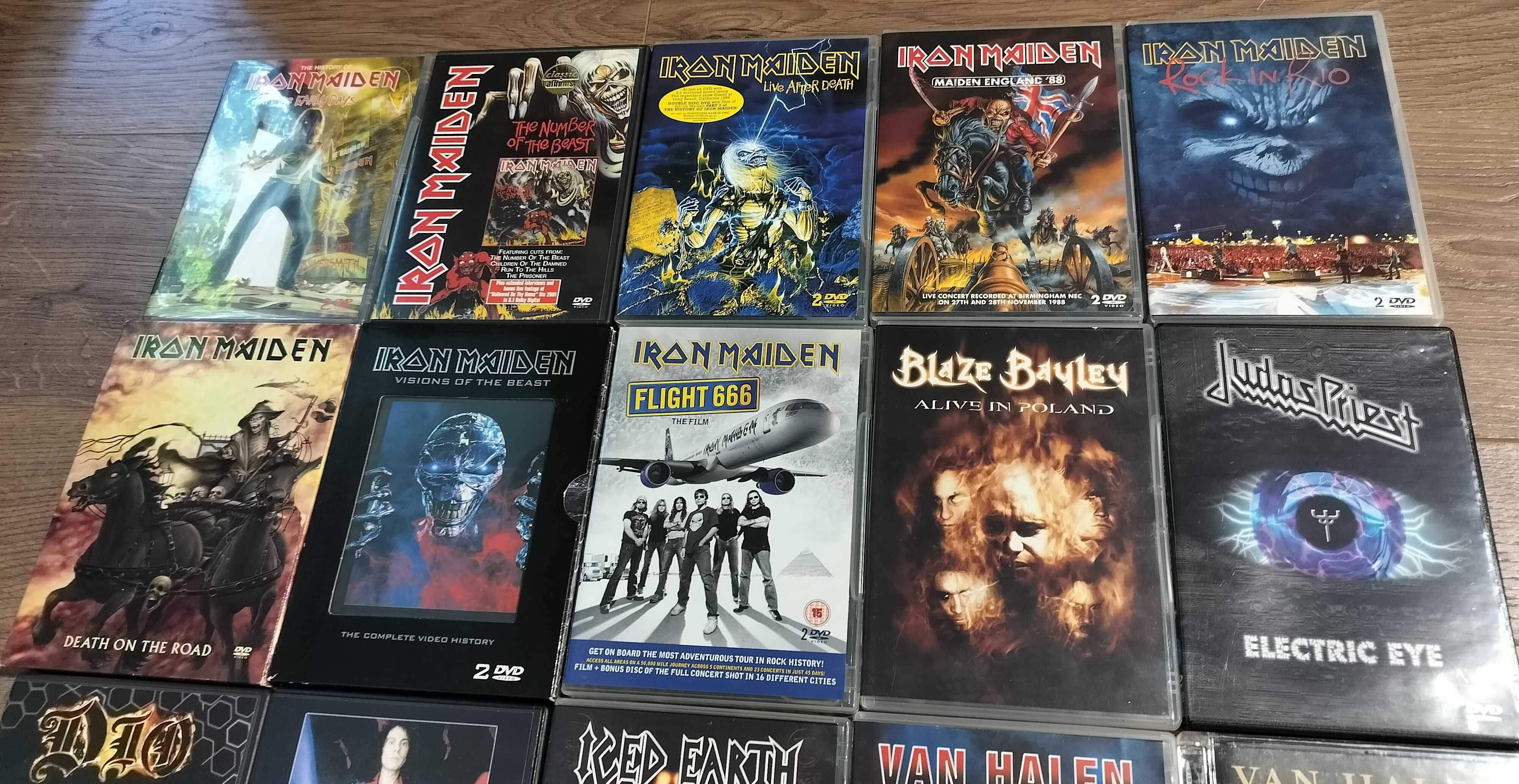 Lot DVD-uri heavy metal Blaze Judas Priest Ozzy Maiden Dio Iced Earth