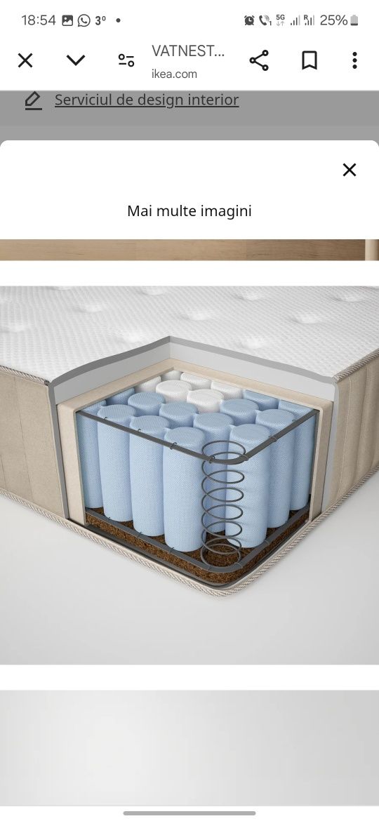Saltea ikea arcuri impachetate