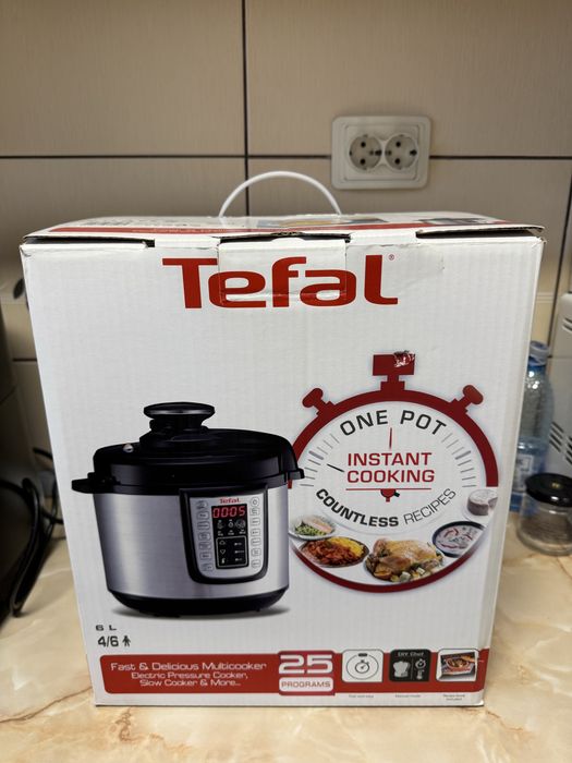 Oala TEFAL, electrica, sub presiune ONE POT 5,8L noua