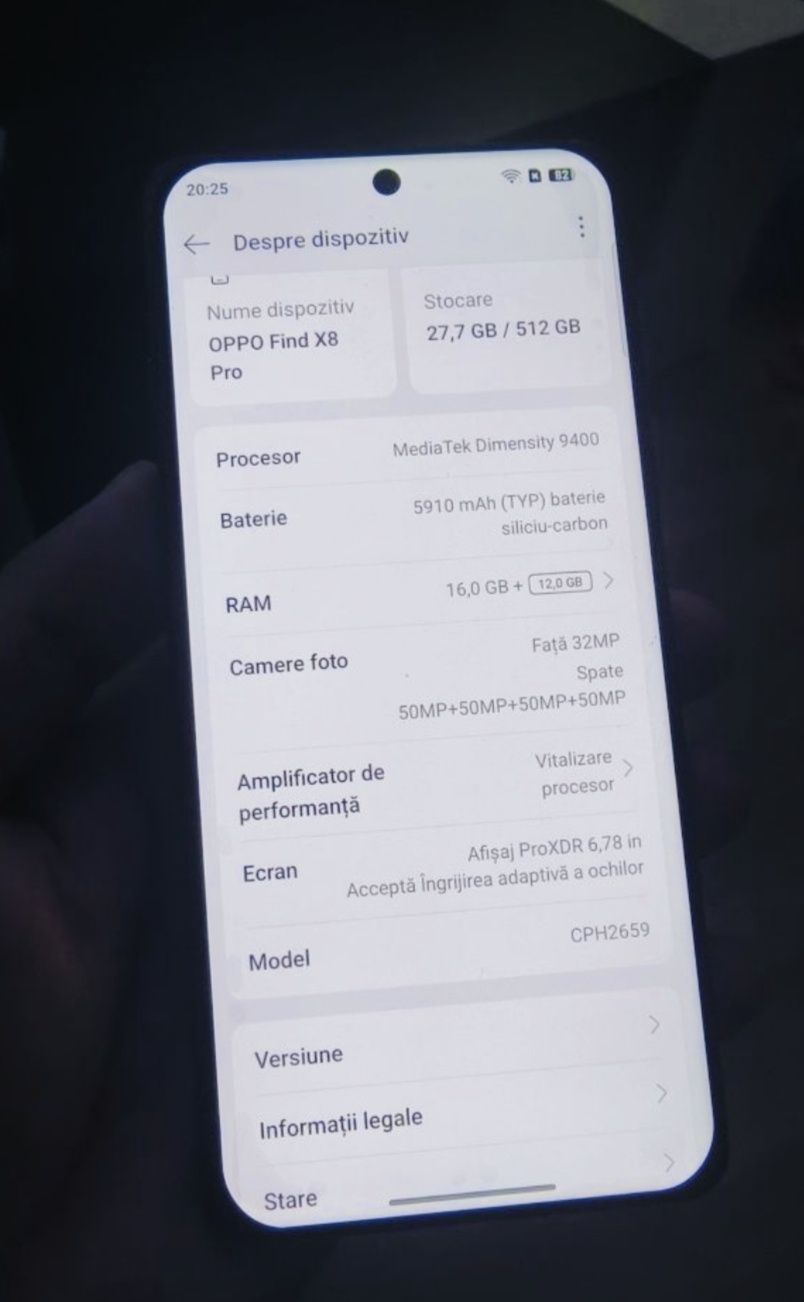 Vând sau Schimb Oppo Find X8 PRO 512GB Varianta Globală  Garanție !!!