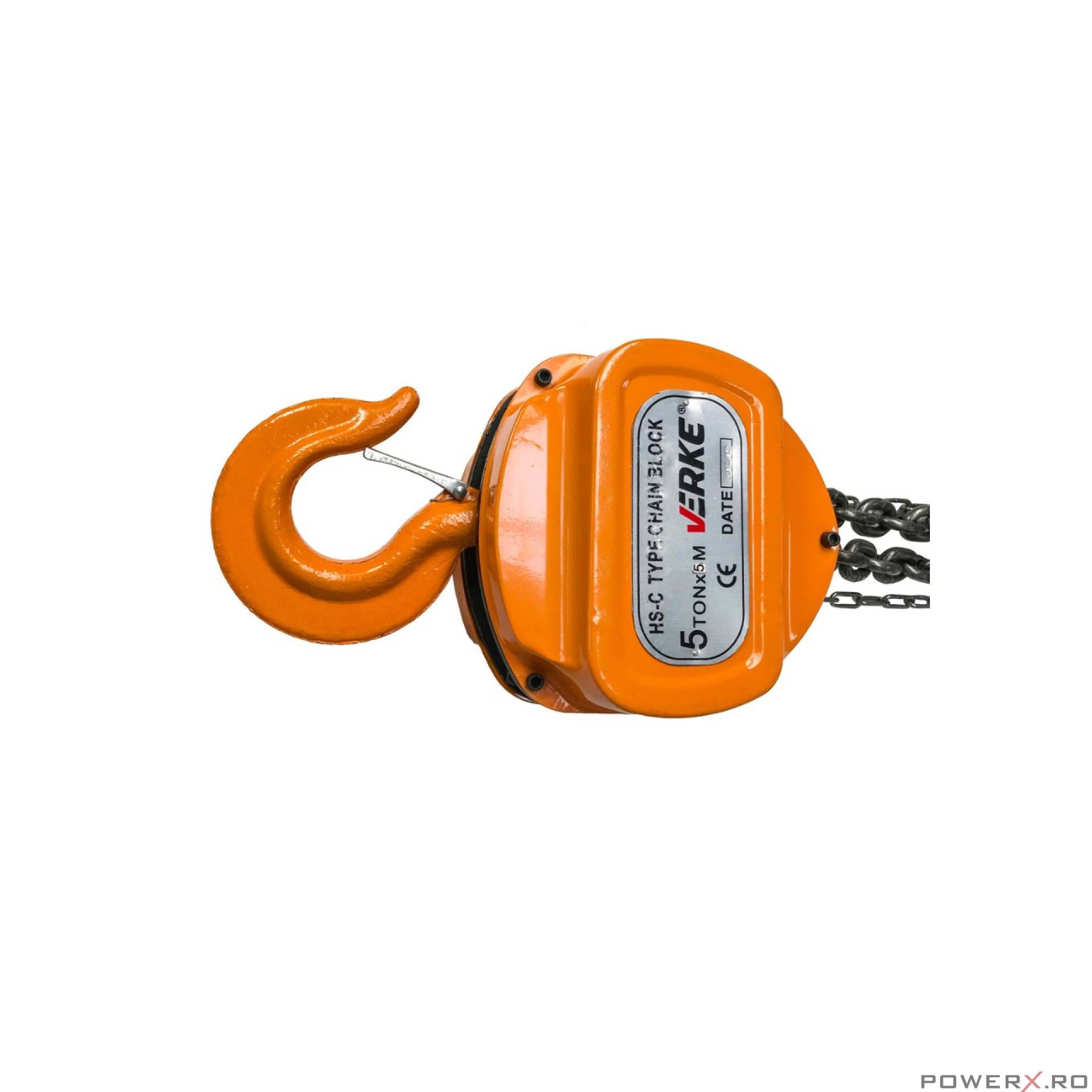Macara, palan manual cu lant 5000 kg, 5 tone Verke