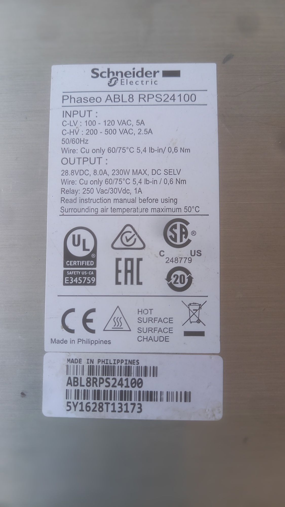 Surse de 24vdc industriale de 10a