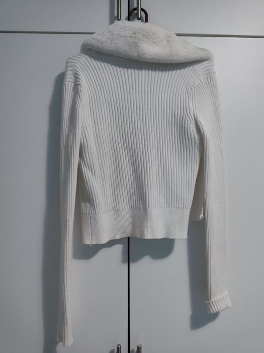 Бяла / синя / бежова жилетка , бяло елече