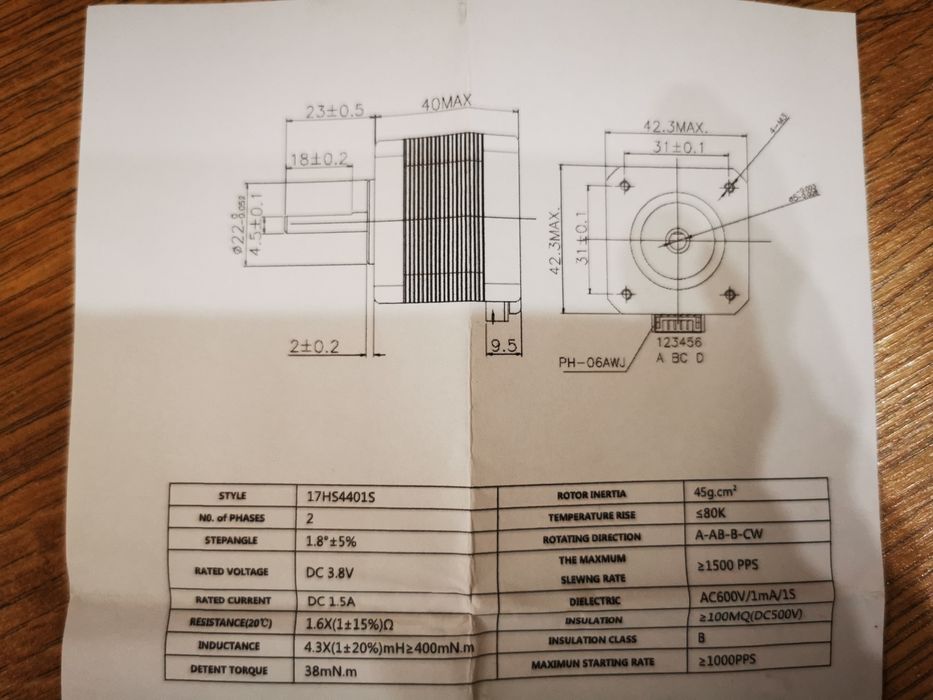 Motor pas cu pas NEMA 17