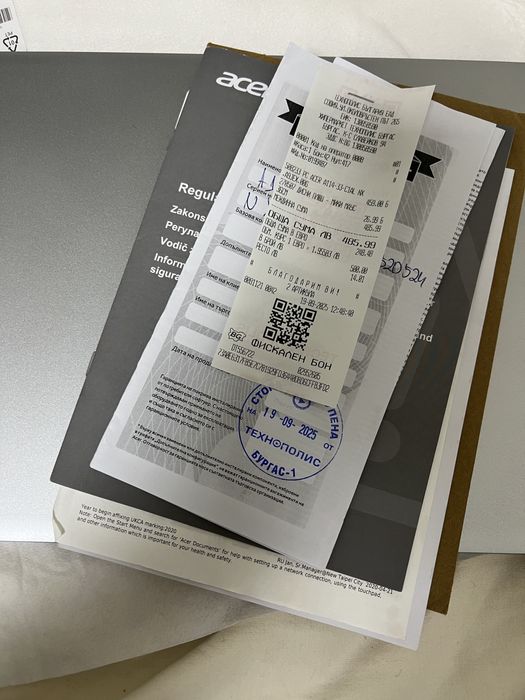 Лаптоп Acer, чисто нов !