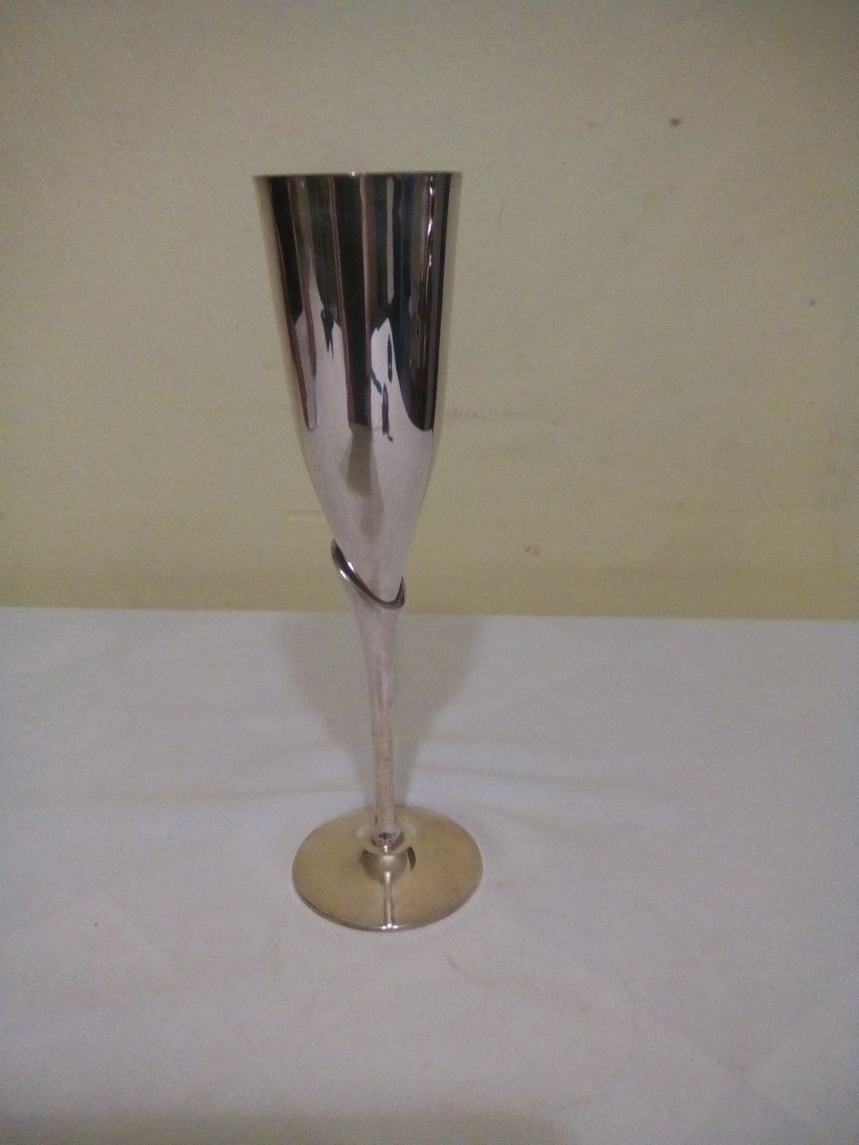 Pahare/cupe argintate pentru șampanie, 24 cm-19 buc.