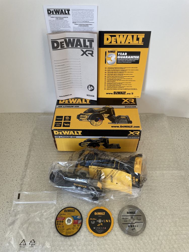 DeWALT DCS 438N XR. Miniflex, Polizor Unghiular. Original Nou !
