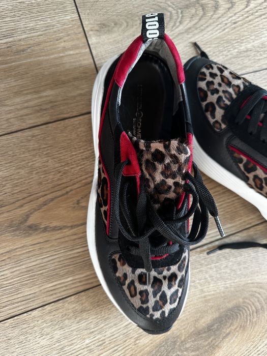Adidasi piele animal print