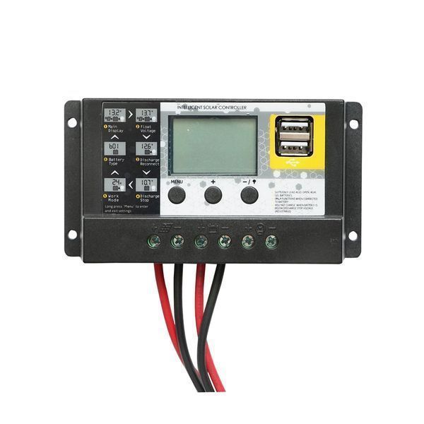 Слънчев панел 200w с регулатор на напрежението 12/24v, 20a, 10 сегмент