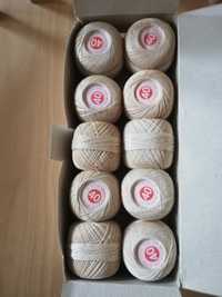 Продавам 10 бр.памучни конци за плетене на една кука