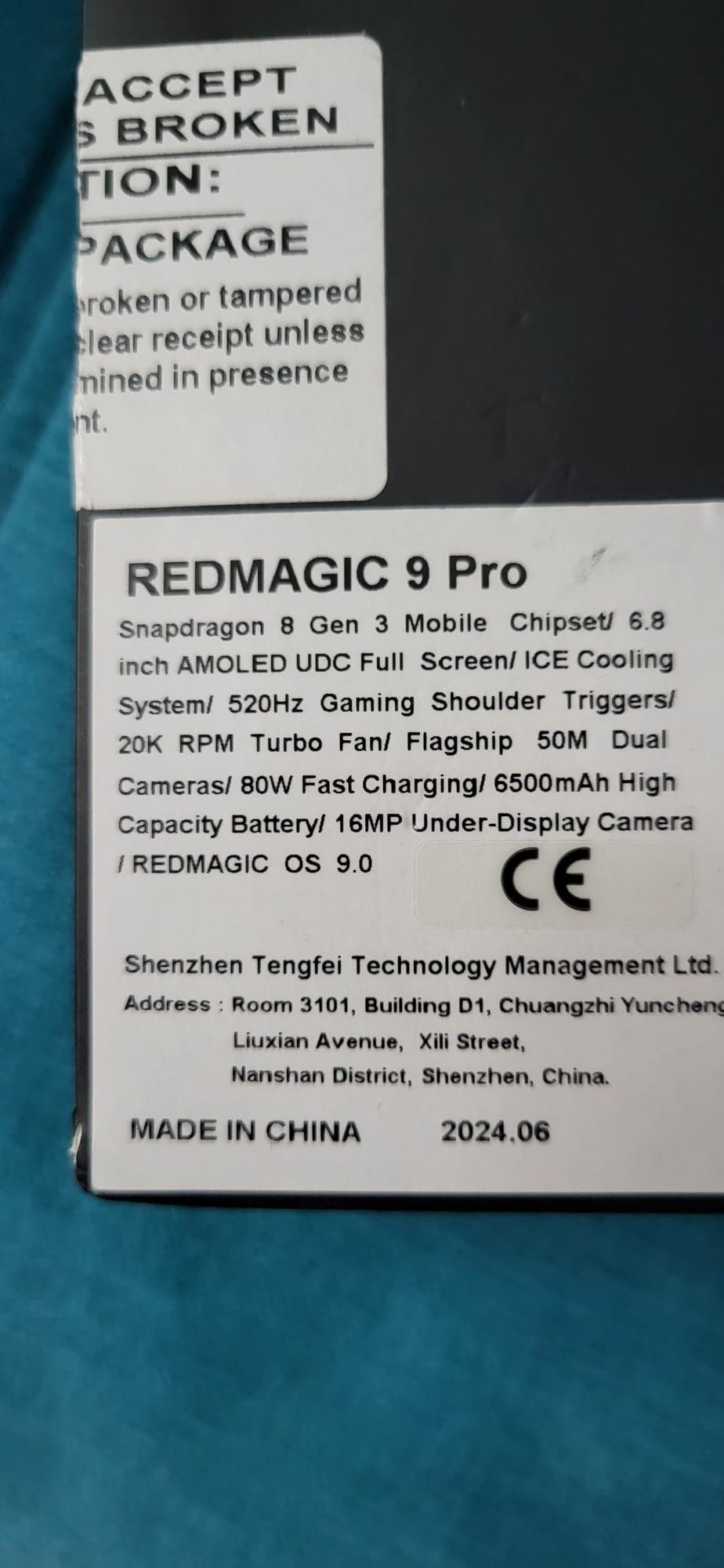 Nubia RedMagic 9 PRO 5 G