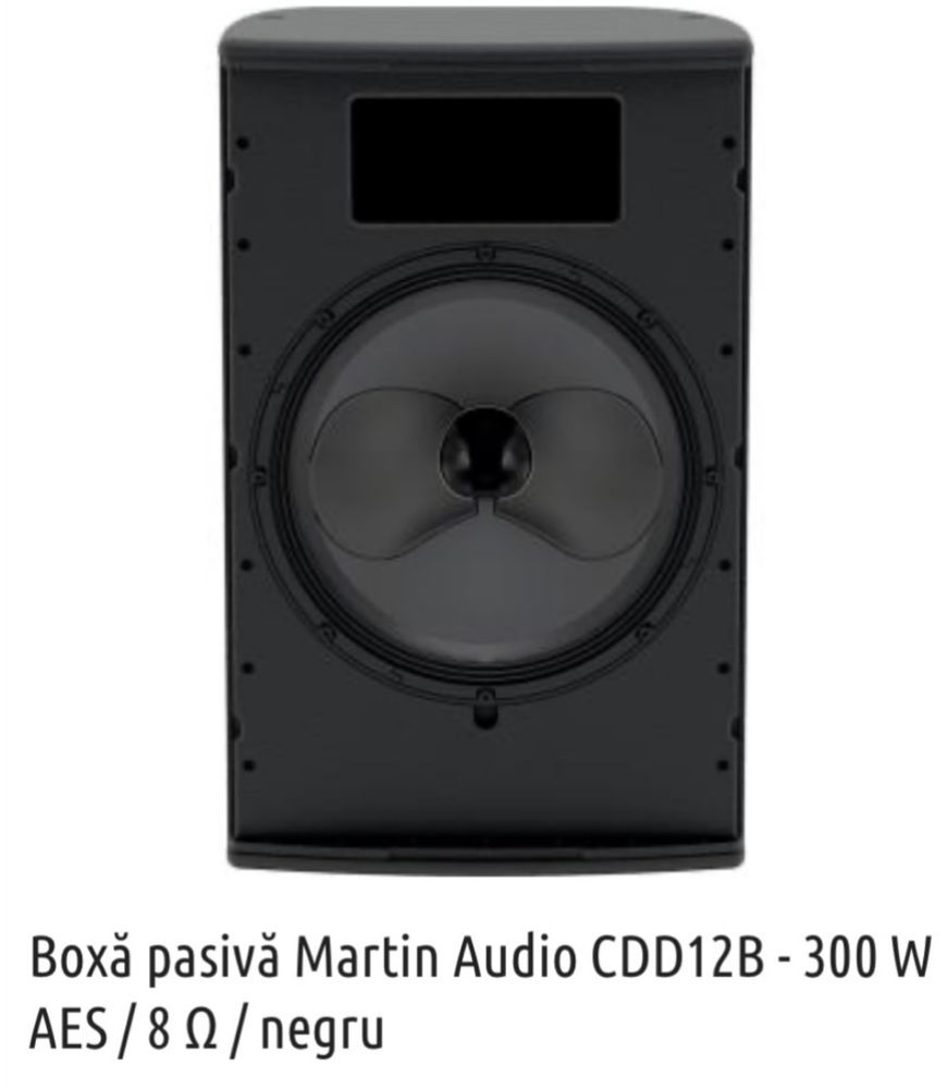 Boxe noi topuri martin audio CDD12 si CDD15 + alte modele