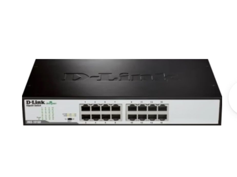 Суич D-Link DGS-1016D, 1000Mbps, 16 порта, 16x 10/100/1000 Mbps