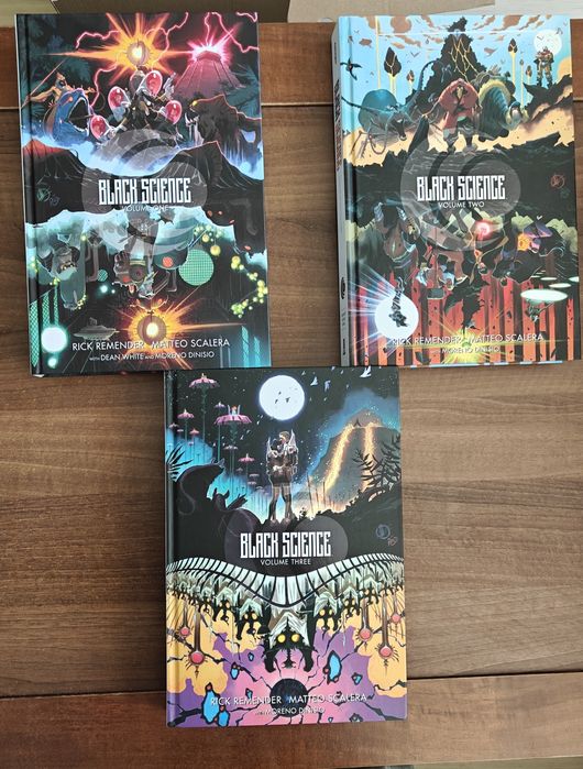 Black science Vol 1 2 3 Hardcover deluxe editions