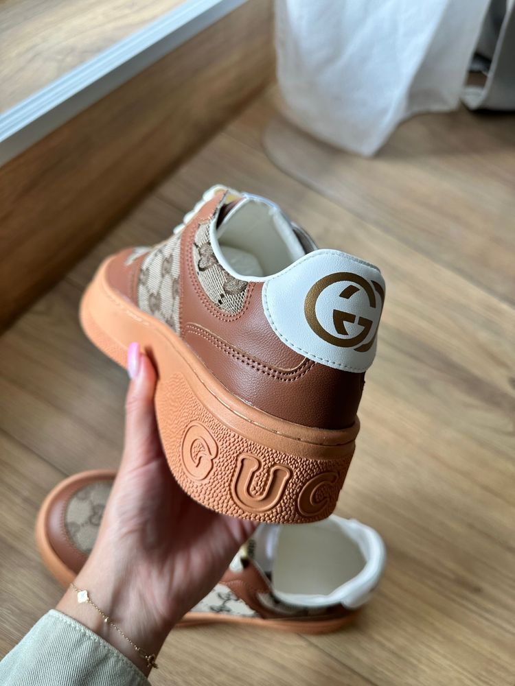 НОВИ! GUCCI дамски маратонки размер 37 от натурална кожа