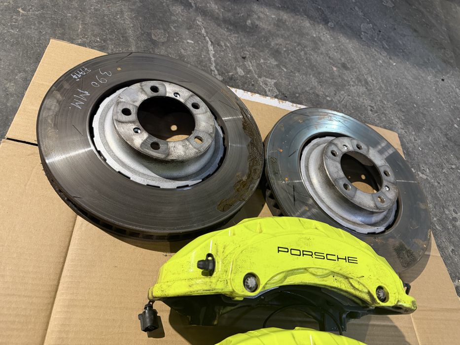 Etriere/Etrieri Frane Discuri Porsche Panamera 390mm Fata/350 Spate