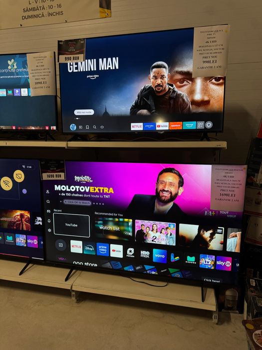 Televizor LED Hisense 165cm, smart, 4K